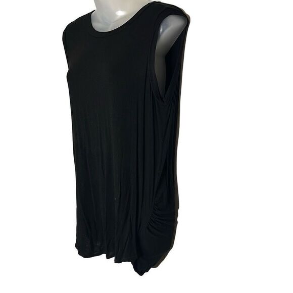 Michael Stars Open Back Tank Top Black One Size Fits All - Picture 3 of 6